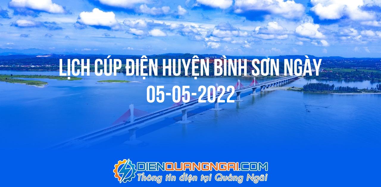 Lịch cúp điện Huyện Bình Sơn ngày 05-05-2022