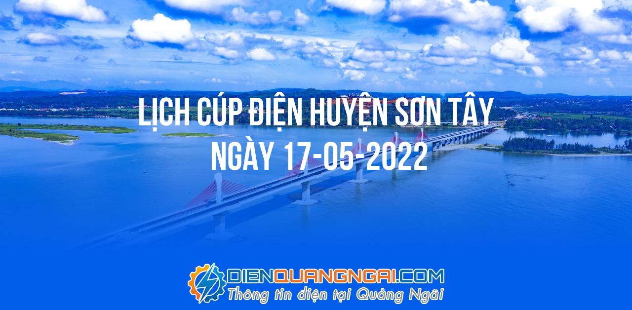 Lịch cúp điện Huyện Sơn Tây ngày 17-05-2022