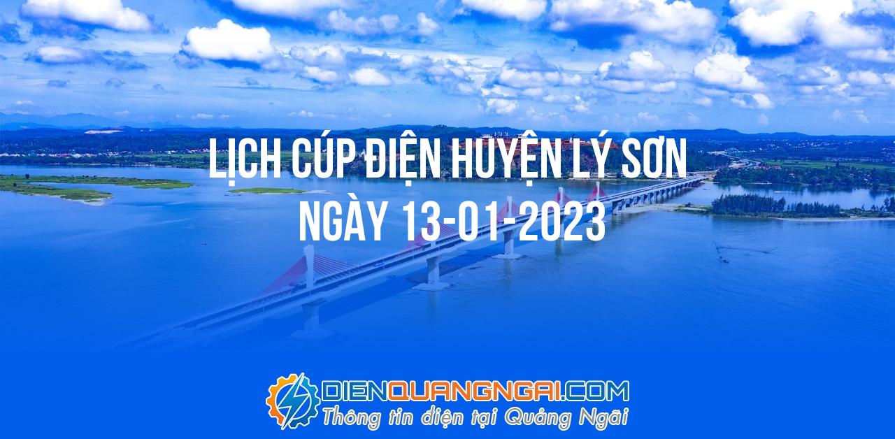 Lịch cúp điện Huyện Lý Sơn ngày 13-01-2023