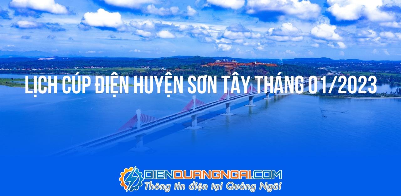 Lịch cúp điện Huyện Sơn Tây tháng 01/2023