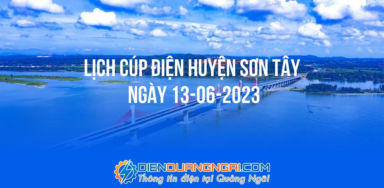 Lịch cúp điện Huyện Sơn Tây ngày 13-06-2023