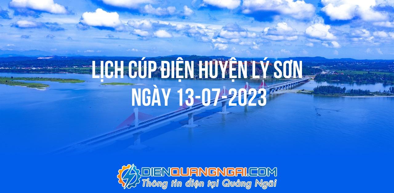 Lịch cúp điện Huyện Lý Sơn ngày 13-07-2023